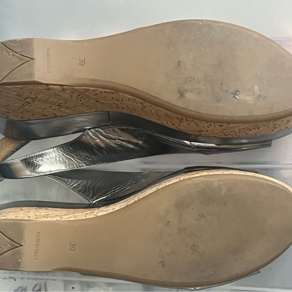 Prada Silver slingback Wedge Euro 39 U.S. 8.5 - Picture 5 of 5